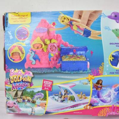 barbie dolphin magic ocean treasure playset