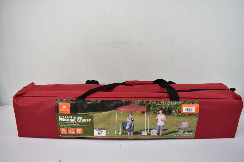 Ozark Trail 6 x 4 Instant Personal Canopy Red New EstateSales