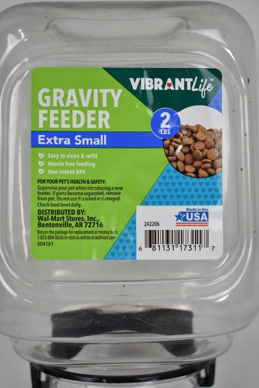 Vibrant Life Large Gravity Pet Feeder - 10 lb