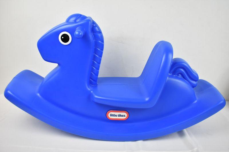 little tikes blue horse