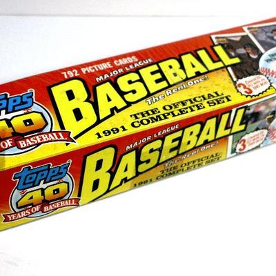 1991 TOPPS MLB BASEBALL CARDS COMPLETE SET FACTORY SEALED BOX