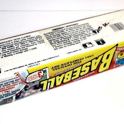 1991 TOPPS MLB BASEBALL CARDS COMPLETE SET FACTORY SEALED BOX