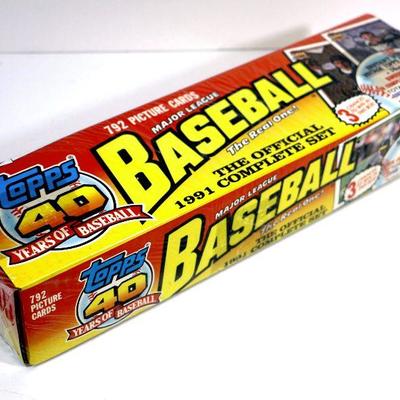 1991 TOPPS BASEBALL CARDS THE OFFICIAL COMPLETE SET FACTORY SEALED BOX