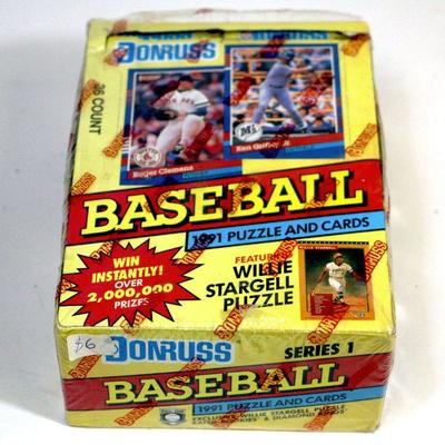 1991 DONRUSS BASEBALL CARDS SERIES 1 FACTORY SEALED WAX BOX