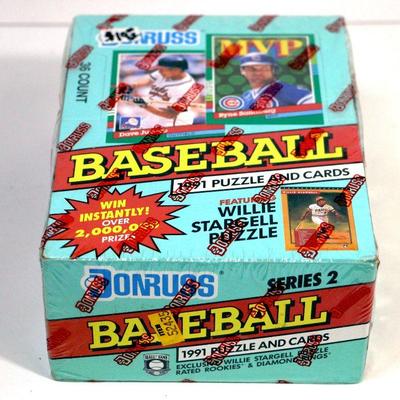 1991 DONRUSS BASEBALL CARDS SERIES 2 FACTORY SEALED WAX BOX