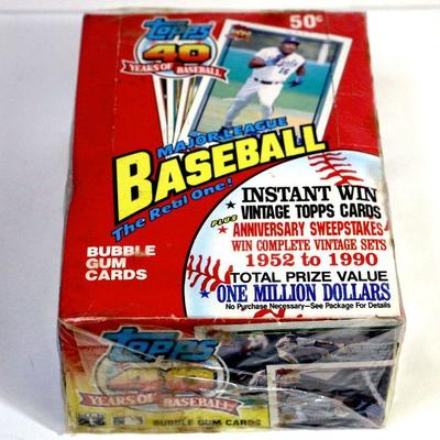 1991 TOPPS BASEBALL CARDS - FACTORY SEALED WAX BOX