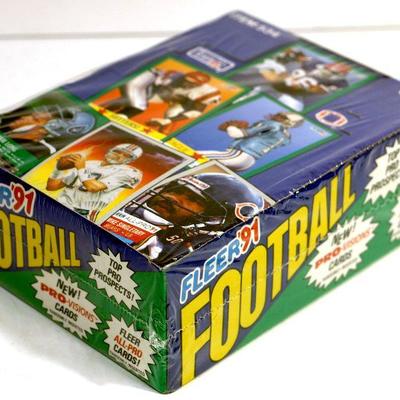 1991 FLEER FOOTBALL CARDS - FACTORY SEALED WAX BOX