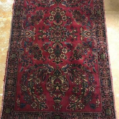 Vintage Persian Wool Rug 35 X 55 (Inches)