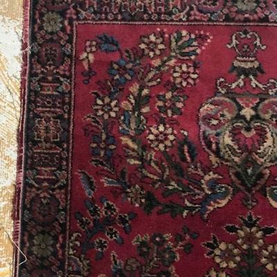 Vintage Persian Wool Rug 35 X 55 (Inches)
