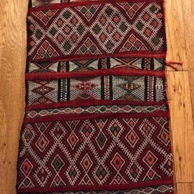 Vintage 100% wool Morocco saddle Sack