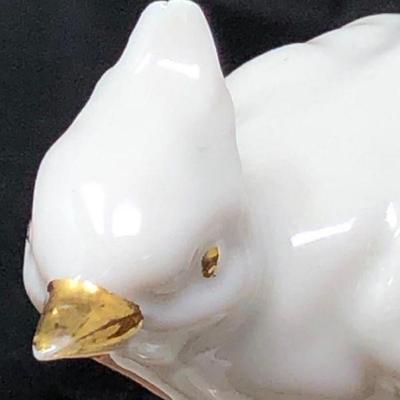 Sandizell White, Gold Bird on Ledge Figurine