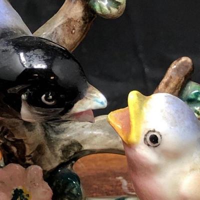 Chickadee, Two Birds on Tree figurine