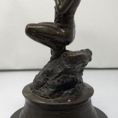 Signed, Fisher Nude Boy Bronze