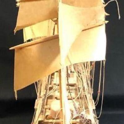 Tall Wooden Sailing Ship