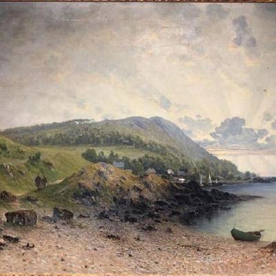 1895 Berndt Anderson Landscape Painting