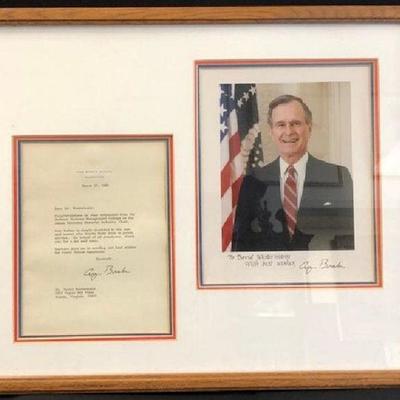 George H.W. Bush Autograph, Signed Letter
