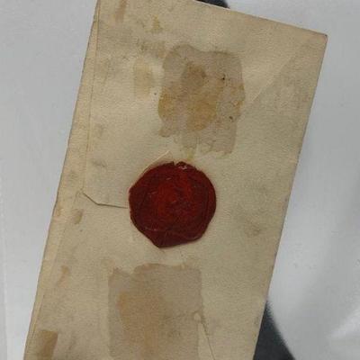 19th Century Daniel Webster Letter/Wax seal