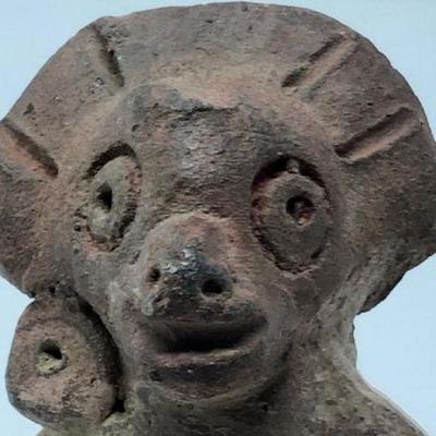 Genuine Pre-Columbian Animal Terracotta Artifact