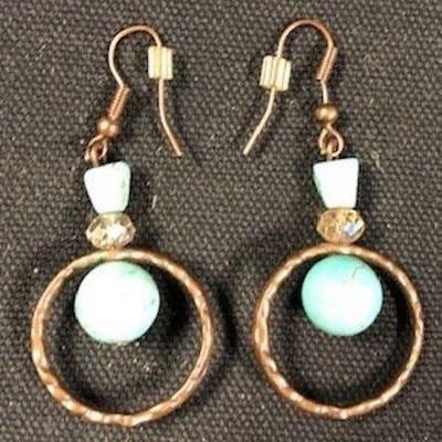 Copper Pierced Earrings