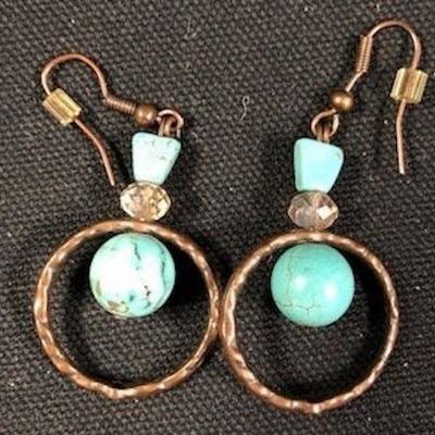 Copper Pierced Earrings