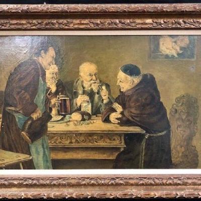 19th  C. Old Master-Style Oil Painting
