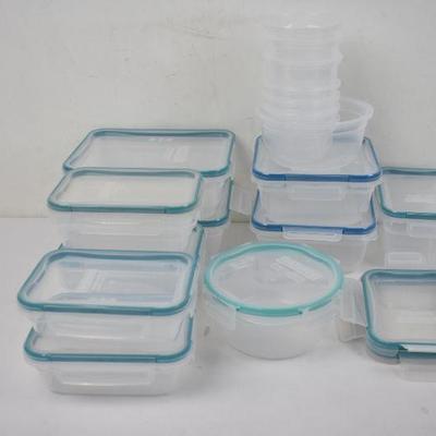 Snapware 18 Containers & 12 Lids, Various Sizes