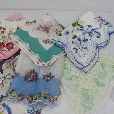 25 Vintage Handkerchiefs