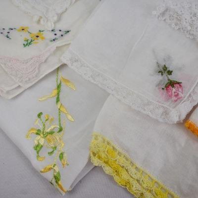 24 Vintage Handkerchiefs