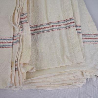 Vintage Cloth/Kitchen Towels, 7 pieces, 3 Painted
