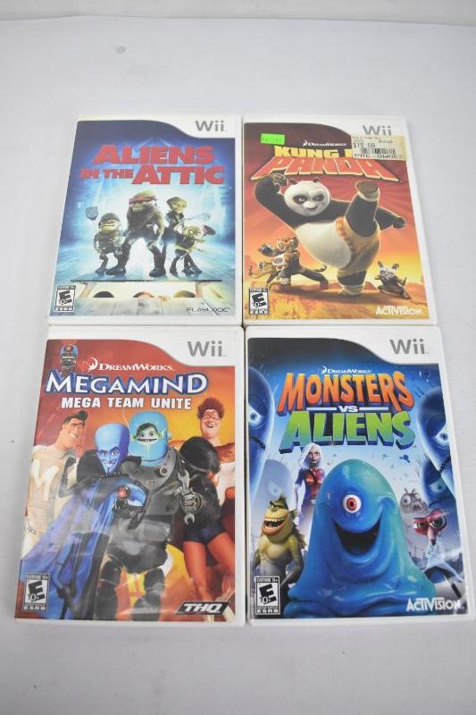 Wii Video Games, Qty 4: Aliens in the Attic -to- Monsters Vs Aliens |  EstateSales.org