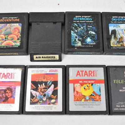 8 Atari 2600 Video Games: Adventure -to- Video Chess