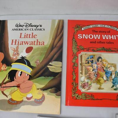 9 Kids Books (8 Hardcover) The WIld Christmas Reindeer -to- Little Hiawatha