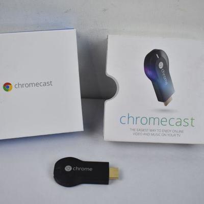 Chromecast w/ Box, No cord
