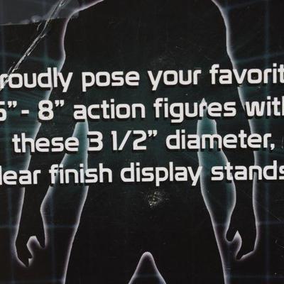 Action Figure Display Stands, Qty 8