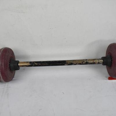 Barbell 4.4 Lbs, 4 Plate Weights