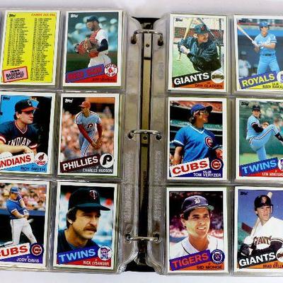 1985 TOPPS BASEBALL CARDS COLLECTIONIN VINTAGE ALBUM