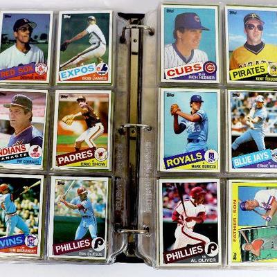 1985 TOPPS BASEBALL CARDS COLLECTIONIN VINTAGE ALBUM