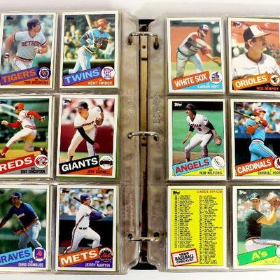 1985 TOPPS BASEBALL CARDS COLLECTIONIN VINTAGE ALBUM