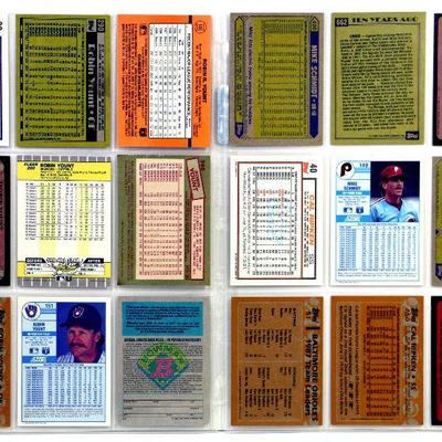 BASEBALL CARDS SET - Robin Yount Mike Schmidt Cal Ripken ALL STARS MINT