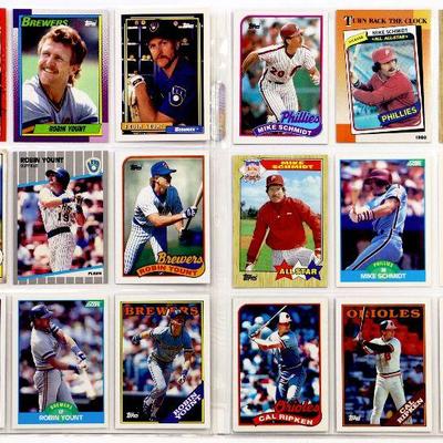 BASEBALL CARDS SET - Robin Yount Mike Schmidt Cal Ripken ALL STARS MINT