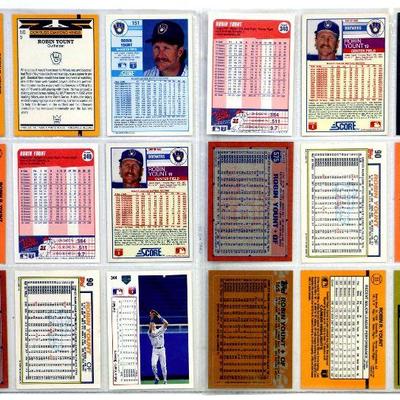 ROBIN YOUNT BASEBALL CARDS SET - 18 ALL STARS CARDS MINT