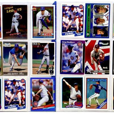 GREG MADDUX BASEBALL CARDS SET - 18 ALL STARS CARDS MINT