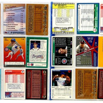 GREG MADDUX BASEBALL CARDS SET - 18 ALL STARS CARDS MINT