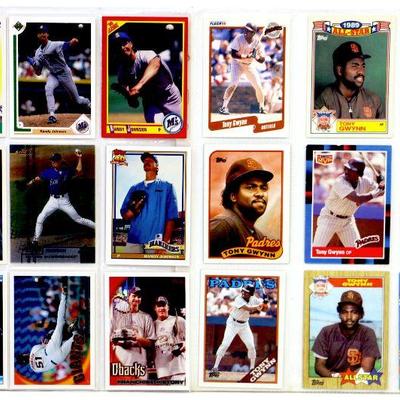 TONY GWYNN Randy Johnson BASEBALL CARDS SET - 18 ALL STARS CARDS MINT