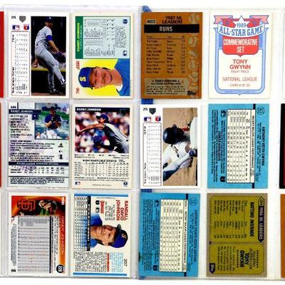 TONY GWYNN Randy Johnson BASEBALL CARDS SET - 18 ALL STARS CARDS MINT