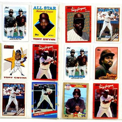 TONY GWYNN BASEBALL CARDS SET - 18 ALL STARS CARDS MINT