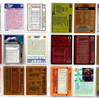 Cal Ripken Tom Glavine OZZIE Smith BASEBALL CARDS SET - 18 ALL STARS CARDS MINT