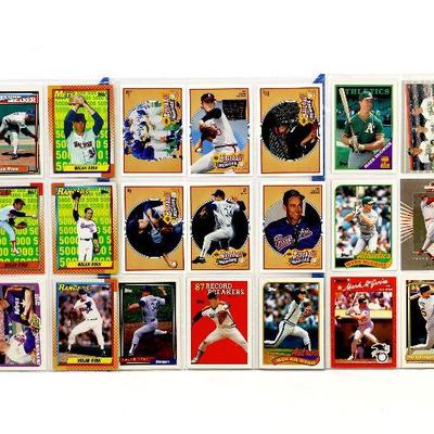 NOLAN RYAN Mark McGwire 27 BASEBALL CARDS SET - ALL STARS CARDS MINT