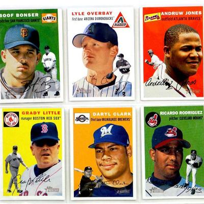 2003 TOPPS HERITAGE BASEBALL CARDS SET - 6 Cards Lot ALL STAR - MINT