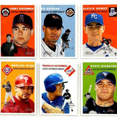 TOPPS HERITAGE BASEBALL CARDS SET - 6 Cards Lot ALL STAR - 2003 Topps All MINT